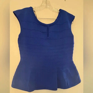 royal blue peplum